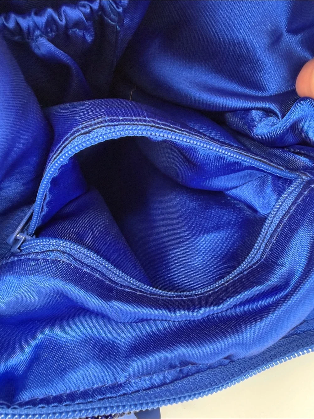 Blue Sequin Hobo Bag - Women's Shoulder Bag